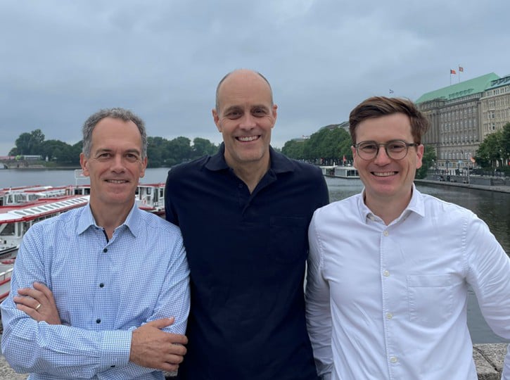 iduneo founders at the Alster, Hamburg