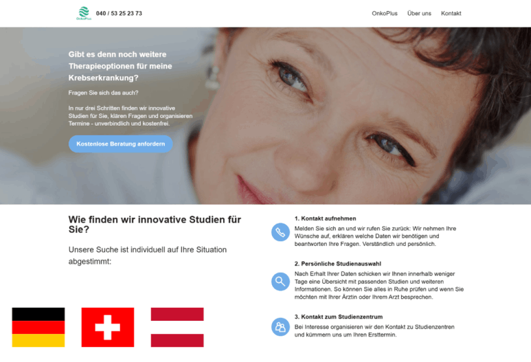 OnkoPlus auf Deutsch
